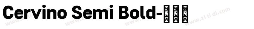 Cervino Semi Bold字体转换